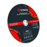 Songqi 9 Inch Metalen Snijschijf Schuurgereedschap T41 230*2*22.23Mm Snijwielen Voor Metalen Inoxs