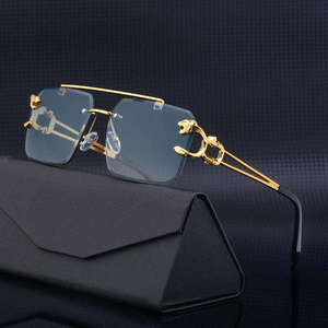 Lunettes <span class=keywords><strong>de</strong></span> <span class=keywords><strong>soleil</strong></span> tendance rétro tête <span class=keywords><strong>de</strong></span> léopard double pont sans monture 2026, protection UV400, pour <span class=keywords><strong>femme</strong></span> - Oculos <span class=keywords><strong>De</strong></span> Sol - Product Image 1
