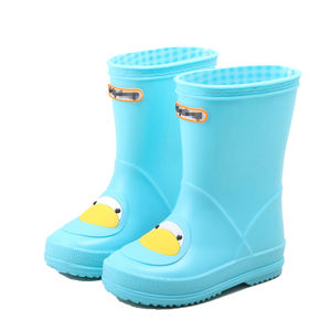 I bambini delle ragazze anatra di stampa su misura in pvc impermeabile rainboots stivali di gomma stivali da <span class=keywords><strong>pioggia</strong></span> per i bambini - Product Image 3