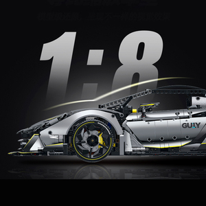 Technics Racing Car 3392 pz Kit modello da collezione Supercar in scala 1/8 può essere aggiornato al blocco di costruzione di auto sportive RC per bambini adulti - Product Image 3