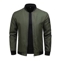 2025 haute qualité printemps automne hommes mode couleur unie vêtements d'extérieur décontracté grande taille Vintage Style fermeture éclair manteau Bomber vestes
