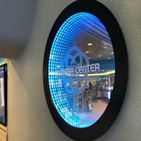 Miroir LED 3D interactif effet abysse tunnel pour décoration de boîte de nuit, usine OEM ODM