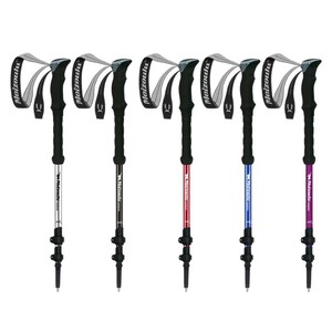 Bâtons de randonnée Meizoulu en alliage d'aluminium, trois sections télescopiques, verrouillage externe, pour trekking, ski, alpinisme - Product Image 5