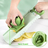 Keuken Rvs Multi Functie Handleiding Voedsel Fruit Groente Chopper Spiralizer Cutter Slicer