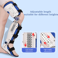 Orthèses de physiothérapie médicale, attelle réglable pour l'immobilisation du pied et de la jambe et le soutien des fractures