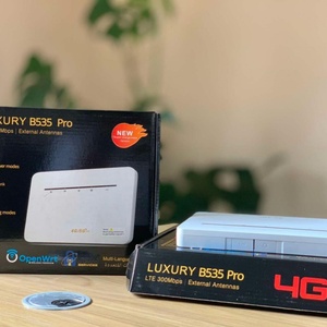 เราเตอร์ LUXURY B535 Pro ความเร็วสูง B535 4G LTE CPE พร้อมแบตเตอรี่ สำหรับใช้ในบ้าน/สำนักงาน รองรับซิม 4G  คลื่นความถี่ B1/2/3/4/5/7/8/12/17/28/66/38/40/41 - Product Image 2