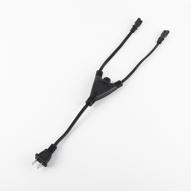 New Us Plug America Figure 8 Power Cable 2 Pin Prong US Power Cord for PS4 Laptop Lighting