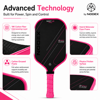 Nouvelle conception NXT Pro, raquette de pickleball en fibre de carbone T700 thermoformée de haute qualité, personnalisée en usine, conforme aux normes USAPA