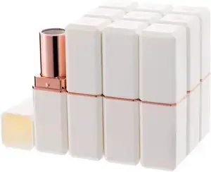 Bottiglie vuote riutilizzabili per balsamo per le labbra contenitori per rossetto tubo per rossetto trucco fai da te (nero) serigrafia cosmetica per donne ragazze