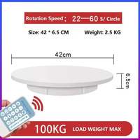 Affichage professionnel de plateau tournant électrique 42cm présentoir rotatif télécommande 360 plateau tournant grande taille