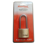 Rarlux Long manille 50mm haute sécurité Anti-coupure matériau solide cadenas européen en laiton