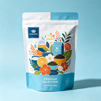 Sachet Doypack Personnalisé Transparent avec Fenêtre, Fermeture Éclair, pour Noix, Fruits Secs, Lait, Gelée, Snacks – Solution d'Emballage Alimentaire