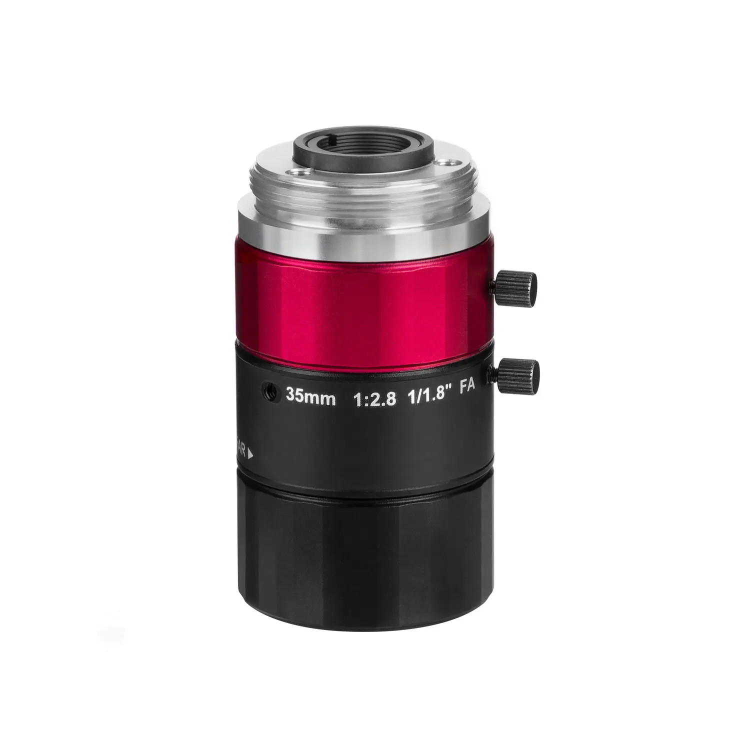 Obiettivo per fotocamera con messa a fuoco fissa F4.0-16 a bassa distorsione da 24mp 35mm FA C montare obiettivo ottico industriale per fotocamere con sensore da 1.2"
