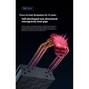 Deepcool AK400 Dissipatore CPU con 4 Tubi di Calore, Radiatore Sottile per Computer Desktop, FDB - Product Image 2