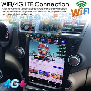 Radio Multimedia con Pantalla Tesla de 12.1 Pulgadas para Toyota Highlander 2011-2013, Reproductor de Video Android 13 con GPS, Estéreo 2 Din, 128GB ROM - Product Image 4