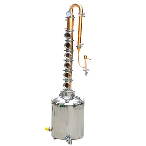 Hot-Sale-Produkt Alkohol Moonshine Reflux Column Distillery Equipment Mini-Alkohol brenner Mit rotem Kupfer