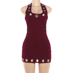 Viviblook Z521DS01 Vestido de Verano para Mujer, Nuevo, Sexy, sin Mangas, con Espalda Descubierta, Ajustado, Mini Vestido Bodycon - Product Image 4
