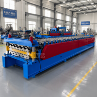 Machine de formage à rouleaux automatique à double couche, deux profils sur une ligne avec contrôle PLC et système de découpe hydraulique