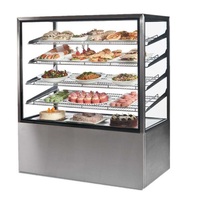 Vente en gros d'équipement de restauration commerciale Verre plat 3 étages électrique Traiteur de fête Présentoir d'aliments chauds Vitrine d'aliments pour traiteur