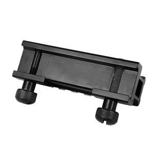 Aluminum Alloy 20mm Durable Outdoor Use Heightening <b>Bracket</b> Hunting Shooting Gear Connector Accessory <b>Black</b> Lightweight - Product Image 5