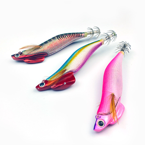 Señuelo de pesca de pulpo más vendido en Corea del Sur 2026 GAMA, señuelo de calamar de madera, cebo artificial duro de camarón, señuelo de calamar EGI con anzuelo - Product Image 1