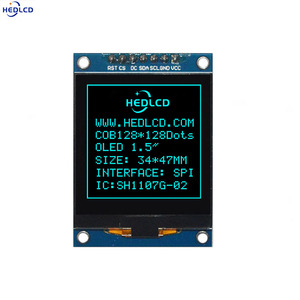 Nhà sản xuất bán 1.50inch 128*128 OLED hiển thị module với bule màu trắng màn hình ssd1107g 7pin SPI giao diện 16 màu xám quy mô - Product Image 3