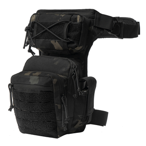 DFB0719 Sac de jambe et de taille camouflage pour sports de plein air, sacoche tactique étanche pour voyage et camping, en daim pour homme, vente en gros - Product Image 4