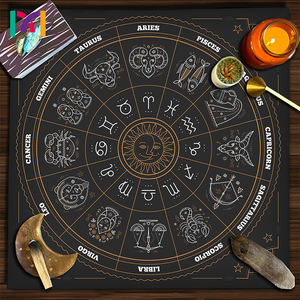 Tela de terciopelo negro <span class=keywords><strong>tarot</strong></span> psíquico adivinación <span class=keywords><strong>Tarot</strong></span> mantel oráculo tarjeta Pad <span class=keywords><strong>Tarot</strong></span> tarjeta Mat - Product Image 4