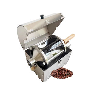 Tostador de Granos de Café Eléctrico Mini con Velocidad Ajustable, Capacidad de 400g, Tambor de Vidrio de Cuarzo, Máquina para Tostar Granos de Soya - Product Image 2