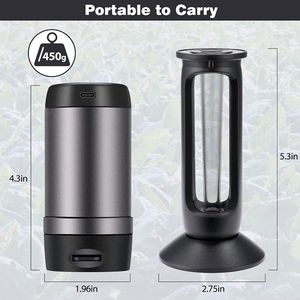 Customizable Portable 500mAh Black Rechargeable <strong>Rolling</strong> Grind Tobacco Dry Flowers <strong>Leaves</strong> Tea Electric Herb Grinder - Product Image 6