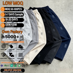 Pantalones Deportivos Anchos de Felpa de Alta Calidad, Pantalones de Chándal Holgados con Logotipo Gráfico Personalizado, Pantalones Deportivos Casuales Extra Grandes para Hombre - Product Image 1
