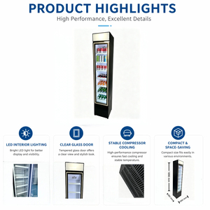 Refrigerador Comercial Delgado NUELEAD de 105L, Mini Refrigerador Independiente - Product Image 2