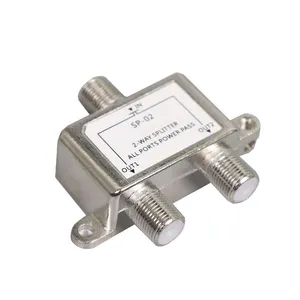 Digitaler 2-Wege-Satelliten-Splitter Koaxialkabel-Splitter 5-1000 MHz RG6-kompatibler CATV-RF-Kabel-TV-Splitter für den Innenbereich