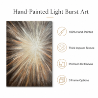 Lumière d'Espoir Impasto, Toile Abstraite Minimaliste Faite à la Main, Grande Peinture Encadrée Prête à Accrocher, Vente en Gros de Tableaux et d'Art Mural pour Bureau