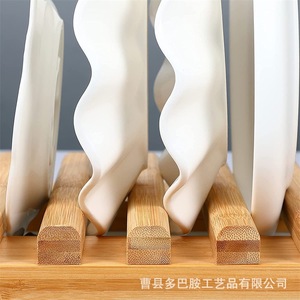 Bamboo Dish Rack Square Quick Dry Multipurpose <b>Kitchen</b> Storage Draining Rack - Product Image 1