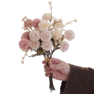 Bouquet de fleurs artificielles Plain Realm, fleurs en soie rose pour mariage et décoration intérieure - Product Image 5