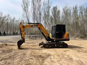 รถขุดตีนตะขาบ Sany SY60C มือสอง ขนาด 6 ตัน พร้อมห้องโดยสาร ใบมีดดันดิน สำหรับงานก่อสร้างและจัดสวน - Product Image 1