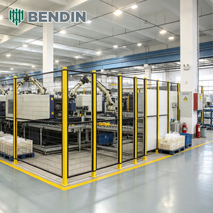 Recinzione <span class=keywords><strong>di</strong></span> Sicurezza per Robot in Acciaio a Basso Tenore <span class=keywords><strong>di</strong></span> Carbonio con Pali in Acciaio Rinforzato per Aree <span class=keywords><strong>di</strong></span> <span class=keywords><strong>Lavoro</strong></span> <span class=keywords><strong>di</strong></span> Macchine CNC e Protezione <span class=keywords><strong>di</strong></span> Macchine Industriali - Product Image 1