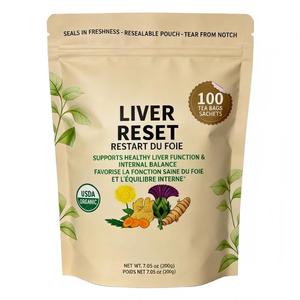Tisane Détox <span class=keywords><strong>Bio</strong></span> pour la Réparation du <span class=keywords><strong>Foie</strong></span> – Mélange Naturel pour le Nettoyage Hépatique – Sachets de Thé Soutien Santé et Bien-être – Boisson Détox Matinale - Product Image 1