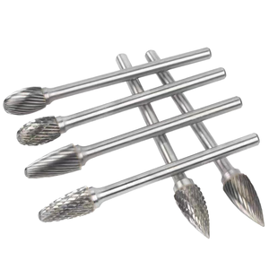 Tập tin quay cacbua vonfram để mài đánh bóng đôi & đơn cắt dài mũi khoan cacbua - Product Image 1