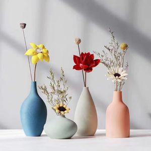 Vase en céramique miniature de style nordique moderne, ornement et cadeau en céramique chinoise antique, décoration classique pour la maison - Product Image 2