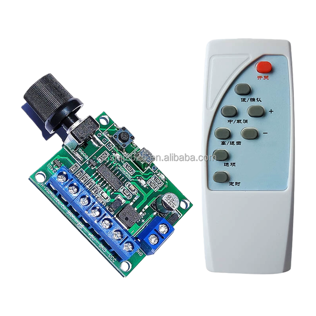 PWM DC Brushless Motor Speed Controller CLK Remote Control Reversible Fan Control Board 12V 24V