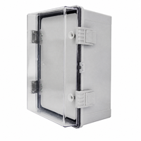 Boîtier électrique en plastique avec porte intérieure, plaque de montage et options de couvercle gris / transparent pour installation électrique