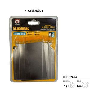 Esptulas Acero Inox 50 80 100 120 Mm Calidad Industrial 4 Pcs - Product Image 3