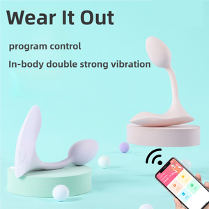APP kontrol giyilebilir külot yapay penis g-spot vibratör klitoris kırpma titreşimli külot vajinal yetişkin seks oyuncakları kadınlar ve çift için - Product Image 5