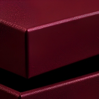 Boîte cadeau hexagonale rigide bordeaux, emballage en papier de luxe, insert personnalisé pour bijoux