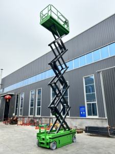 Plataforma DE TRABAJO Elevadora de horquilla de tijera HSLLIFT altamente personalizable eléctrica 6-10-12M con capacidad de 1000kg 2260 1130mm x 4 personas - Product Image 3