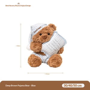 Ours en peluche personnalisé OEM ODM en flanelle, ours doux et agréable pour la peau, idéal pour dormir - Product Image 1