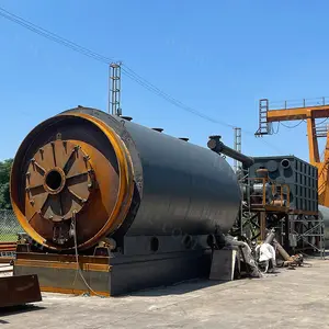 5T 10T 15T Old tires recycling plant thermal pyrolysis machine to reach fuel energy