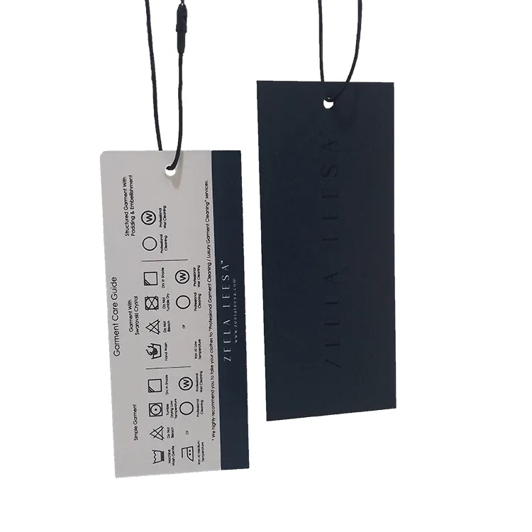 Best Selling Transparent Plastic Hang Tags Custom Embossed Hang Tag Private Label Hang Tags